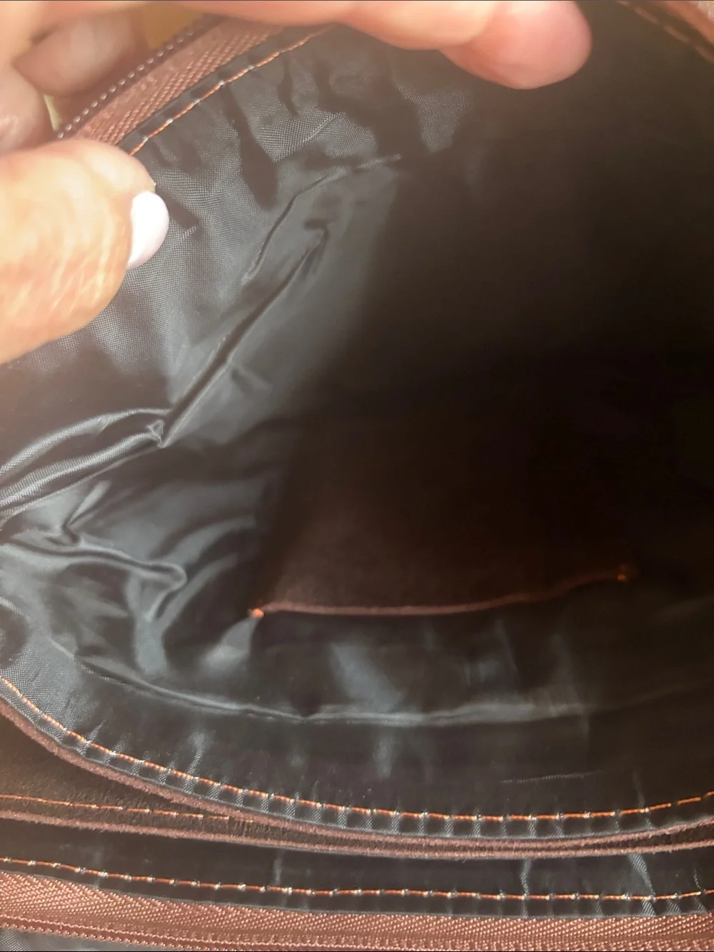 Classic Men's Crossbody Bag in Dark Brown